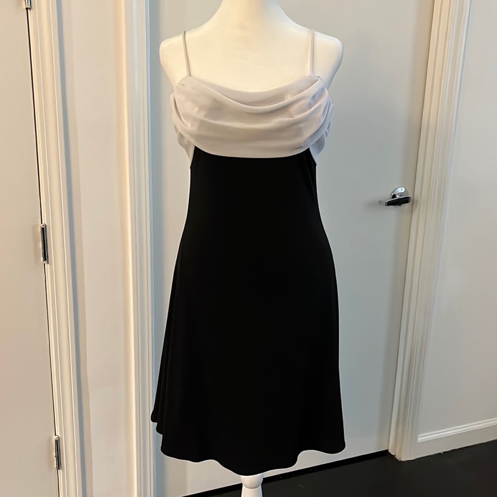 Dressbarn Black and White Cocktail Dress Women